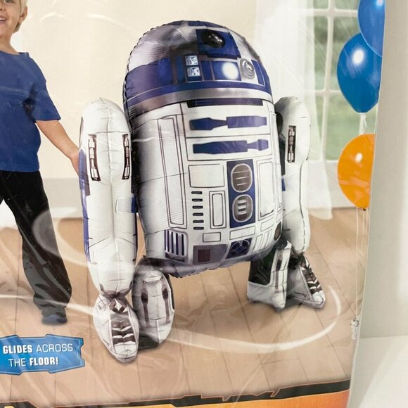 R2-D2 Star Wars Giant Gliding Birthday Balloon 38 Inch Tall Disney - Picture 6 of 16